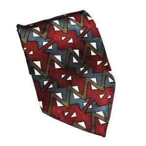 Barrington Burgundy White Tie Necktie Silk 4 X 58 Hand Made